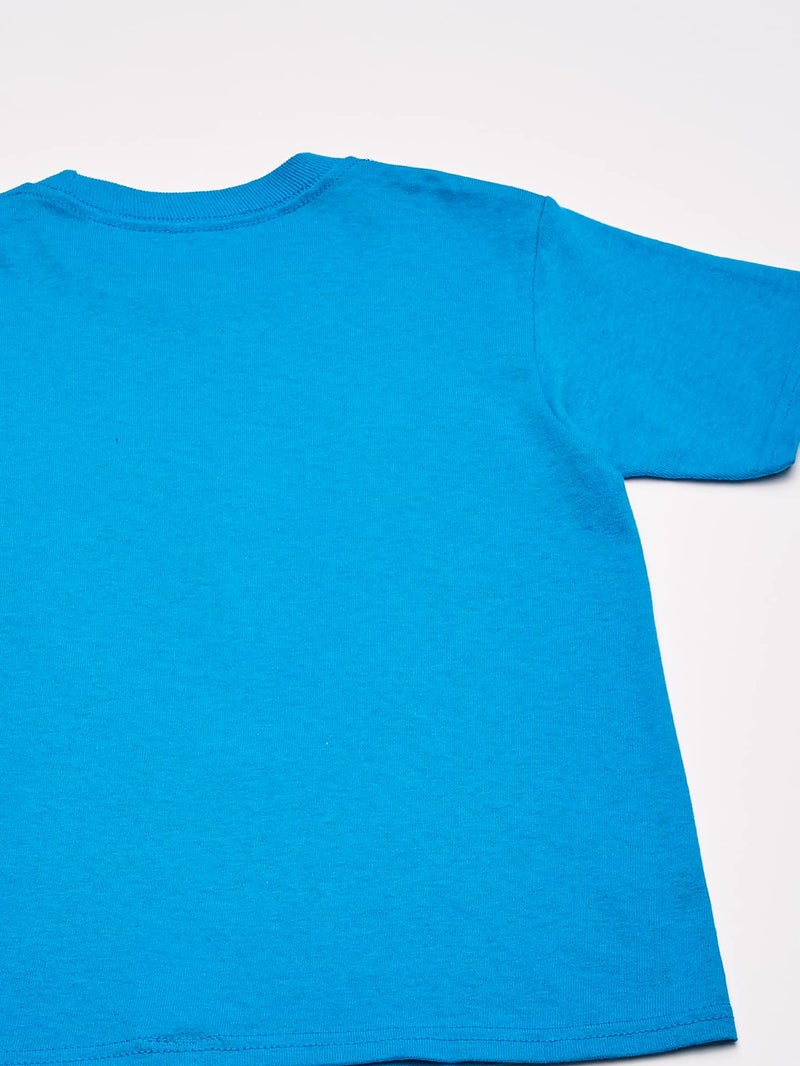 Pinkfong baby boys Shark Short Sleeve T-shirt T Shirt, Turquoise, 2T US - Image 4